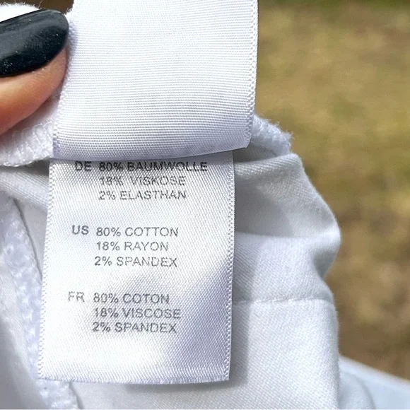 Articles Of Society Crisp White Skinny Ankle Jeans Designer Denim Size 29 - Picture 7 of 8